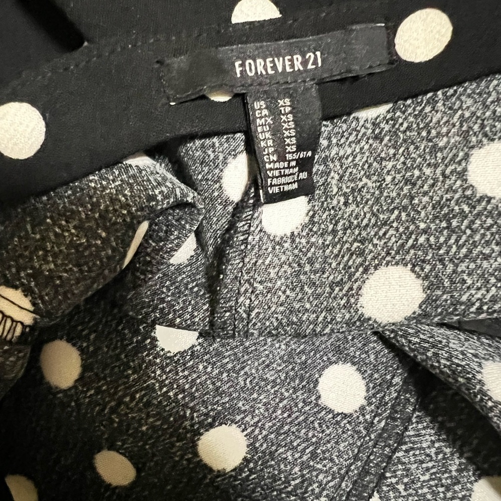 Forever 21 Monochrome Polka Dot Dress